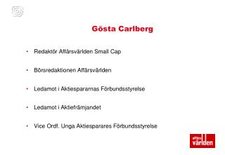 Gösta Carlberg