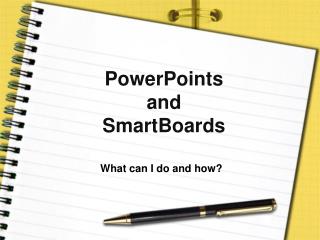 PowerPoints and SmartBoards