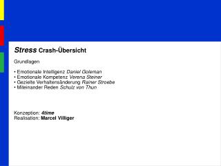 Stress Crash-Übersicht Grundlagen Emotionale Intelligenz Daniel Goleman