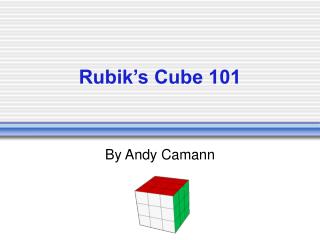 Rubik’s Cube 101