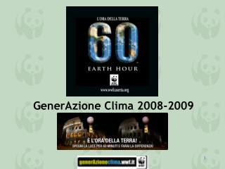 GenerAzione Clima 2008-2009