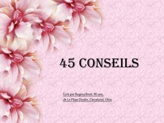 45 Conseils