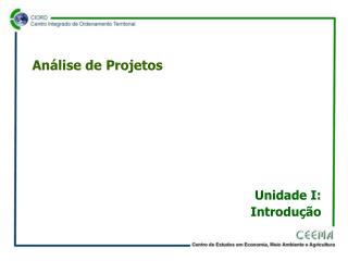 Análise de Projetos