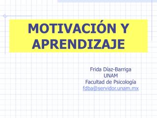 MOTIVACIÓN Y APRENDIZAJE