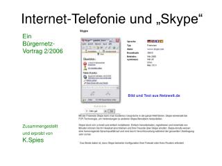 Internet-Telefonie und „Skype“