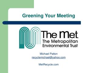 Greening Your Meeting