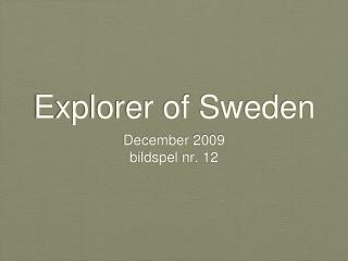 Explorer of Sweden