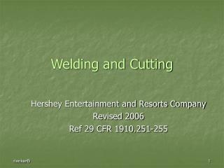 Welding and Cutting