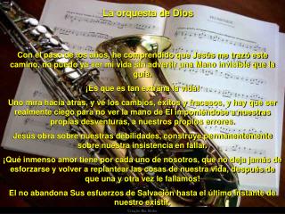 La orquesta de Dios