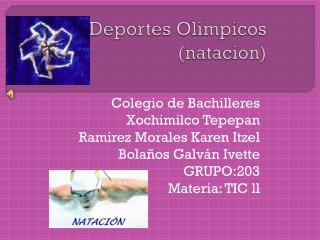 Deportes Olimpicos ( natacion )