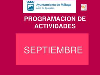 PROGRAMACION DE ACTIVIDADES