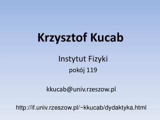 Krzysztof Kucab