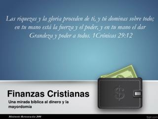 Finanzas Cristianas