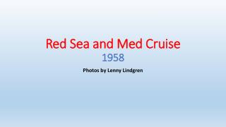 Red Sea and Med Cruise 1958