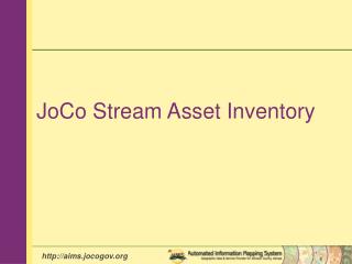 JoCo Stream Asset Inventory