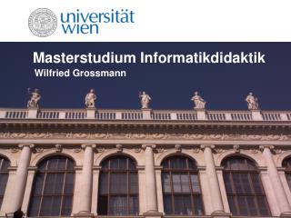 Masterstudium Informatikdidaktik