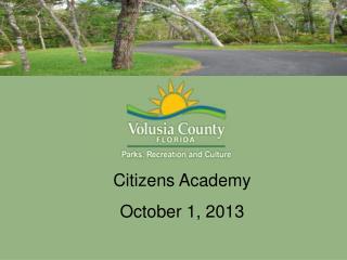 Citizens Academy October 1, 2013