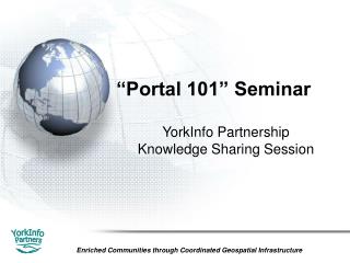 “Portal 101” Seminar