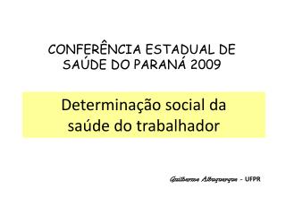 Determinação social da saúde do trabalhador