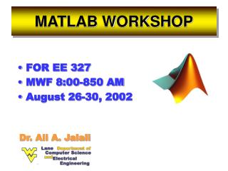 MATLAB WORKSHOP