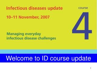 Welcome to ID course update