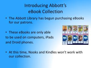 Introducing Abbott ’ s eBook Collection