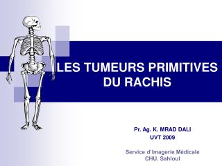 LES TUMEURS PRIMITIVES DU RACHIS