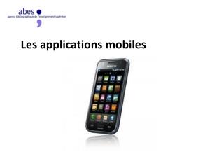 Les applications mobiles