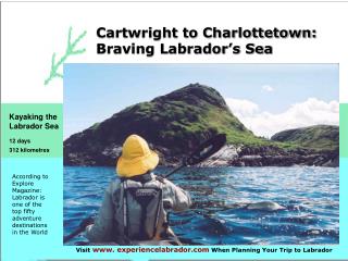 Cartwright to Charlottetown: Braving Labrador’s Sea