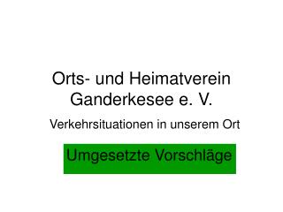Orts- und Heimatverein Ganderkesee e. V.