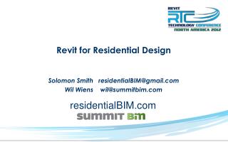 Revit for Residential Design