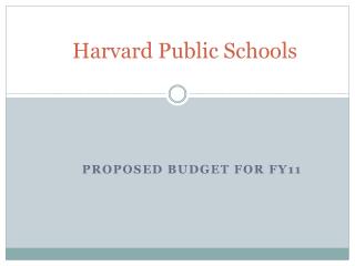 Harvard Public Schools