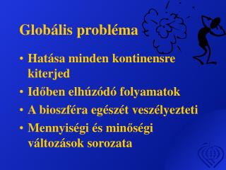 Globális probléma