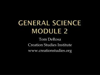 General Science Module 2