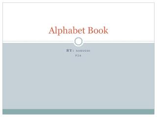 Alphabet Book