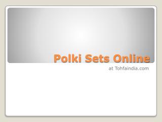 Polki jewellery online