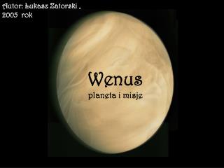 Wenus planeta i misje