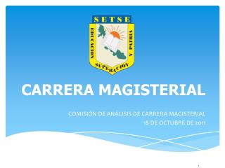 CARRERA MAGISTERIAL