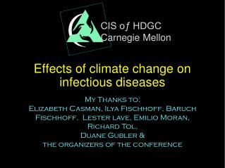 Effects of climate change on infectious diseases
