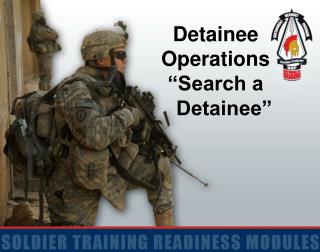 Detainee Operations “Search a Detainee”