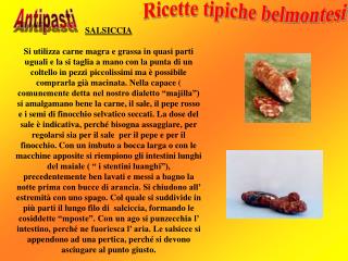 Ricette tipiche belmontesi