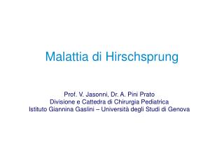 Malattia di Hirschsprung