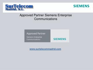 Approved Partner Siemens Enterprise Communications