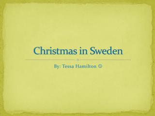 Christmas in Sweden