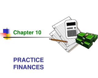 PRACTICE FINANCES