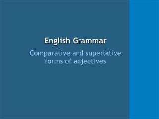 presentation english grammar