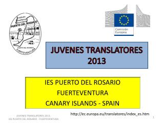 JUVENES TRANSLATORES 2013