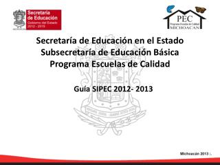 Guía SIPEC 2012- 2013
