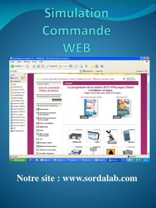 Simulation Commande WEB