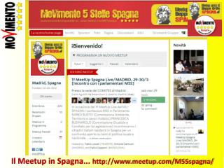 Il Meetup in Spagna... meetup/M5Sspagna/